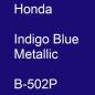 Preview: Honda, Indigo Blue Metallic, B-502P.